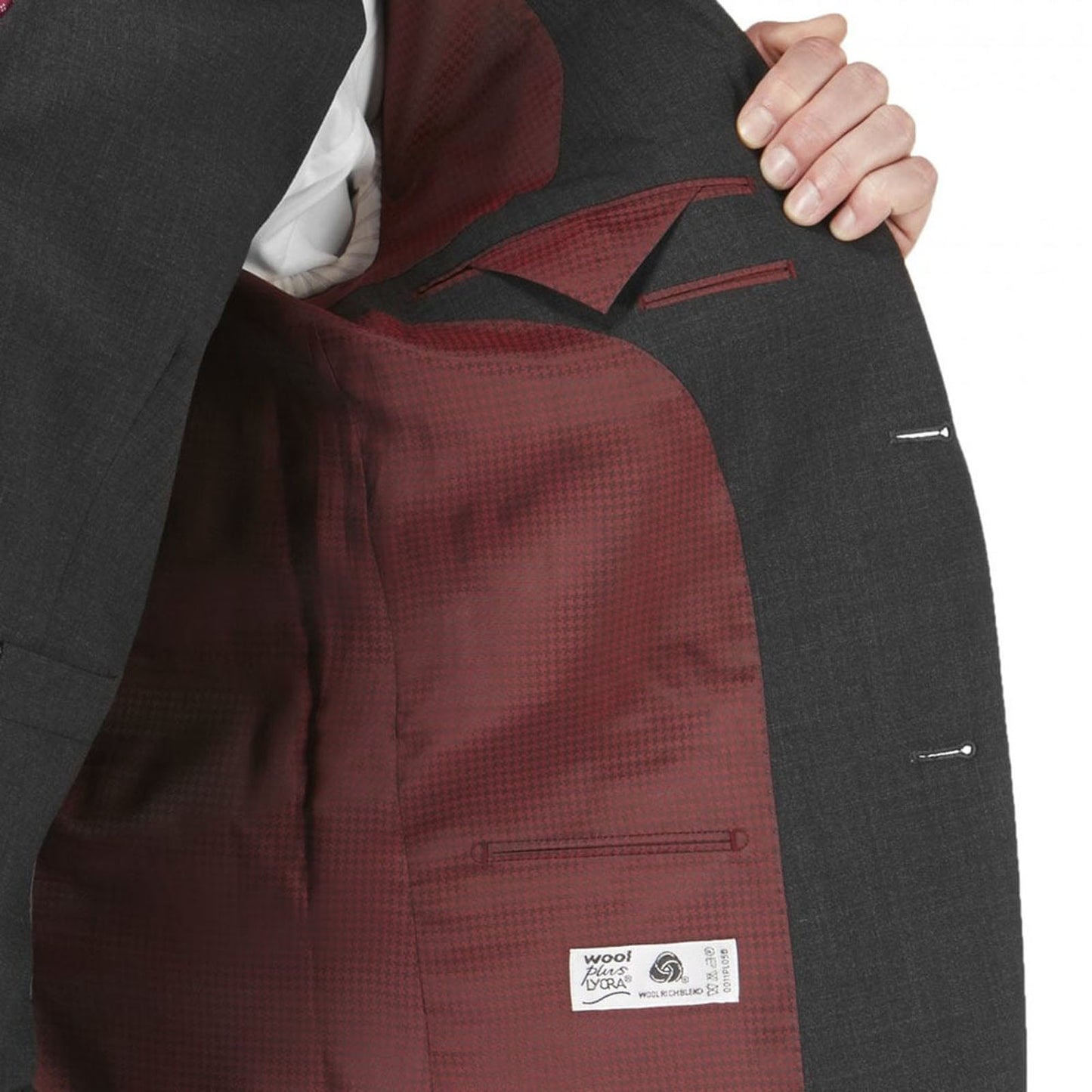 Skopes Plus Size Darwin Suit Jacket Charcoal