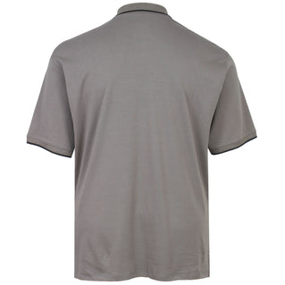 Kam Jeans Plus Size Smart Mini Geo Print Polo Taupe