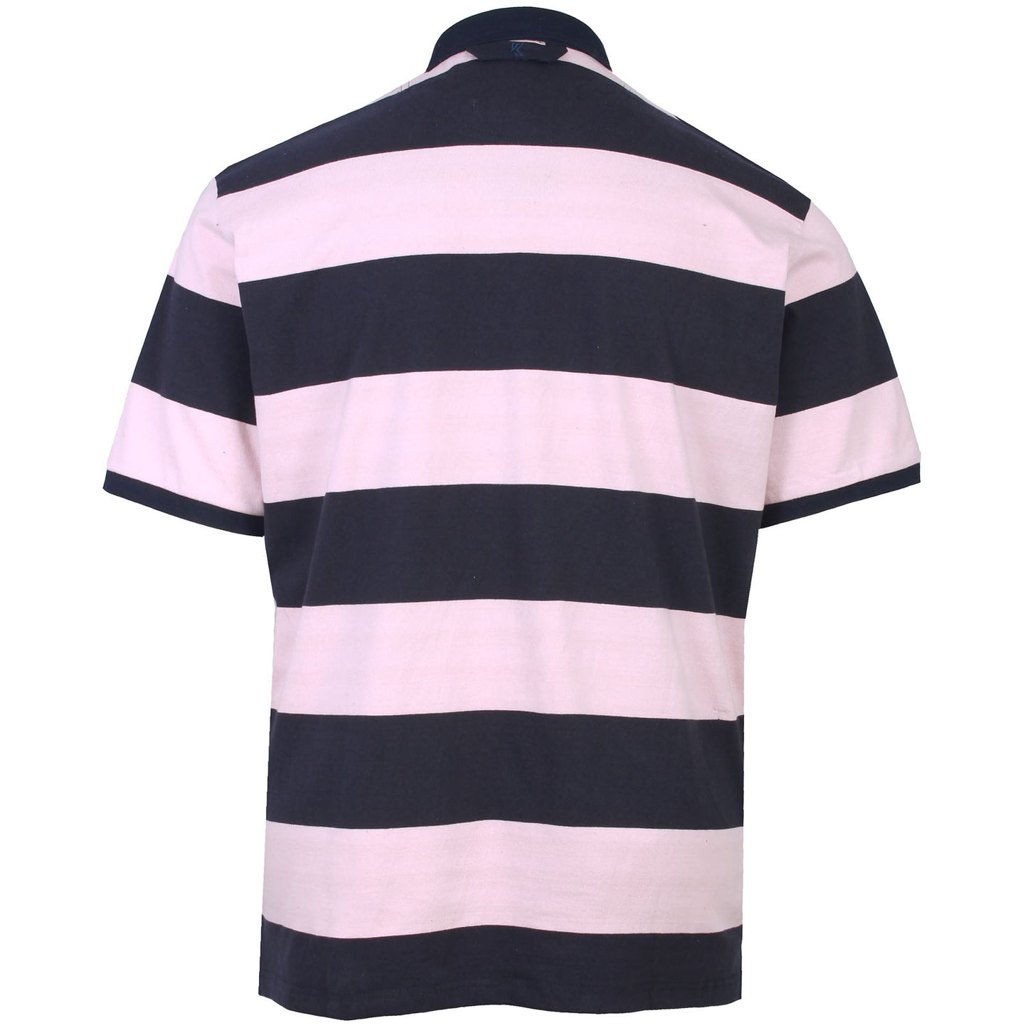 Kam Jeans Plus Size Striped Ruby Polo Pink/Navy