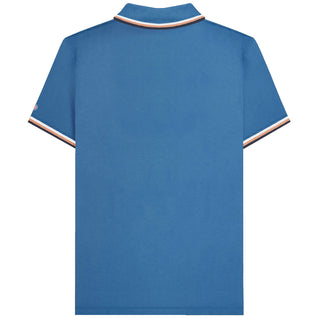 Lambretta Plus Size Triple Tipped Polo Dark Blue