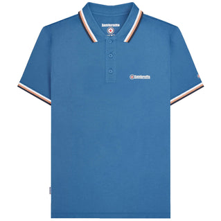 Lambretta Plus Size Triple Tipped Polo Dark Blue