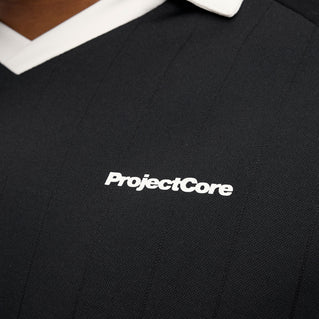 Jack & Jones Plus Size Retreat Pique Open Polo Black