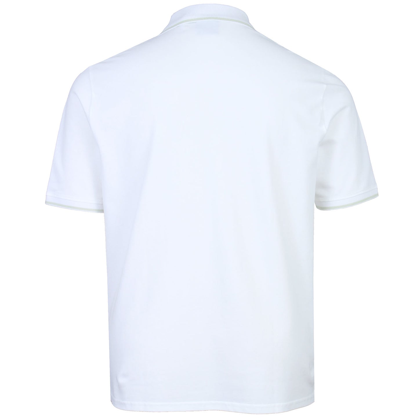 Lyle & Scott Plus Size Tipped Polo Shirt White/Matcha