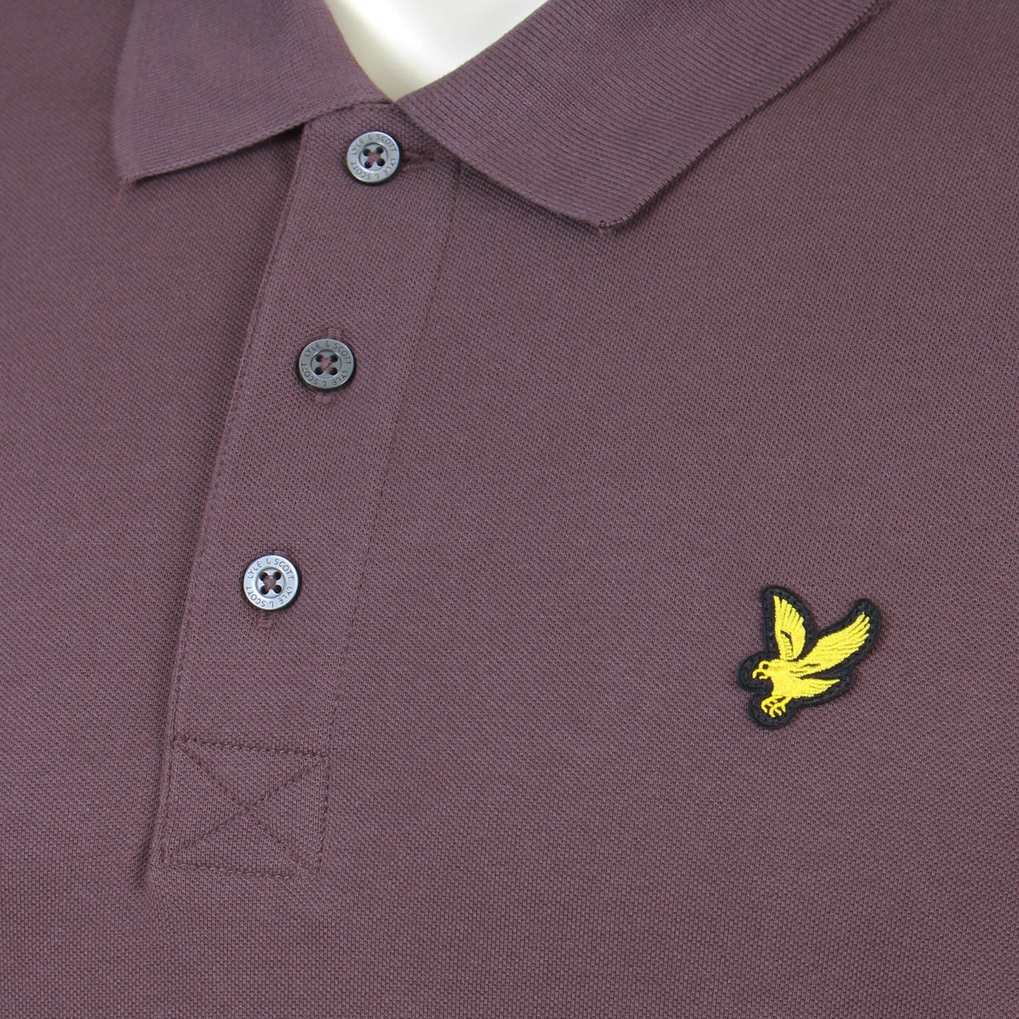 Lyle & Scott Plus Size Plain Polo Shirt Espresso