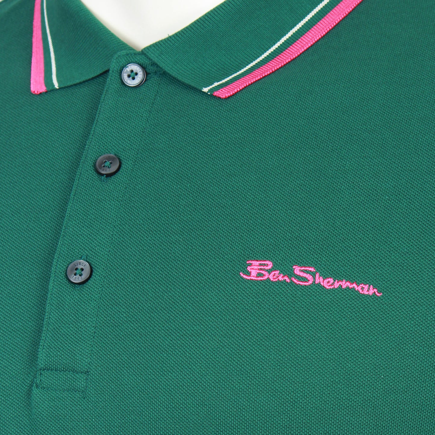 Ben Sherman Plus Size Signature Pique Polo Dark Green
