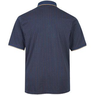 Kam Jeans Plus Size Kbs 5529 Mini Geo Polo Indigo