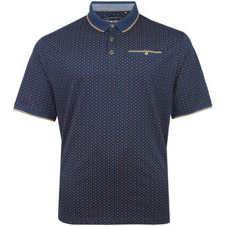 Kam Jeans Plus Size Kbs 5529 Mini Geo Polo Indigo