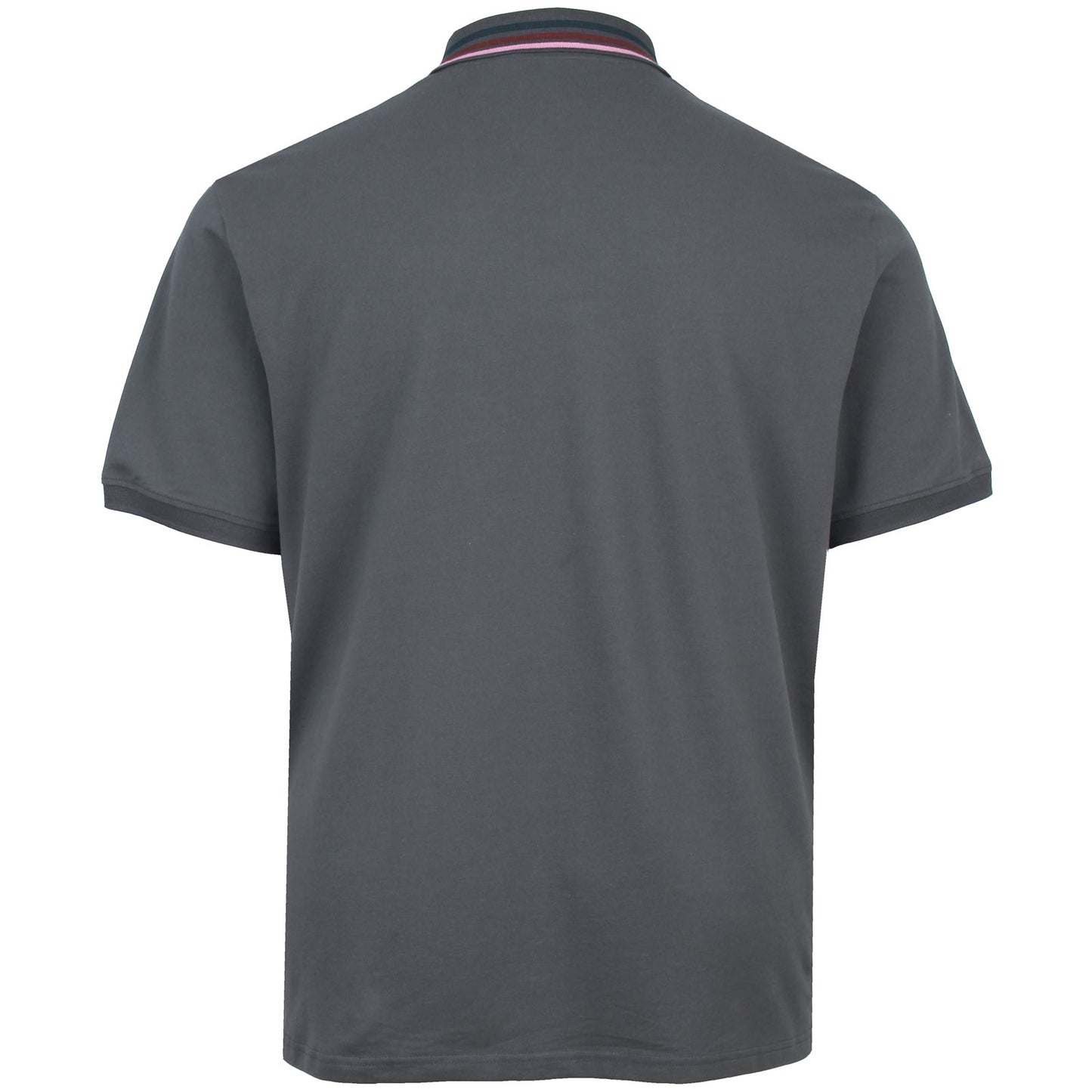Lyle & Scott Plus Size Striped Tipped Polo Gunmetal