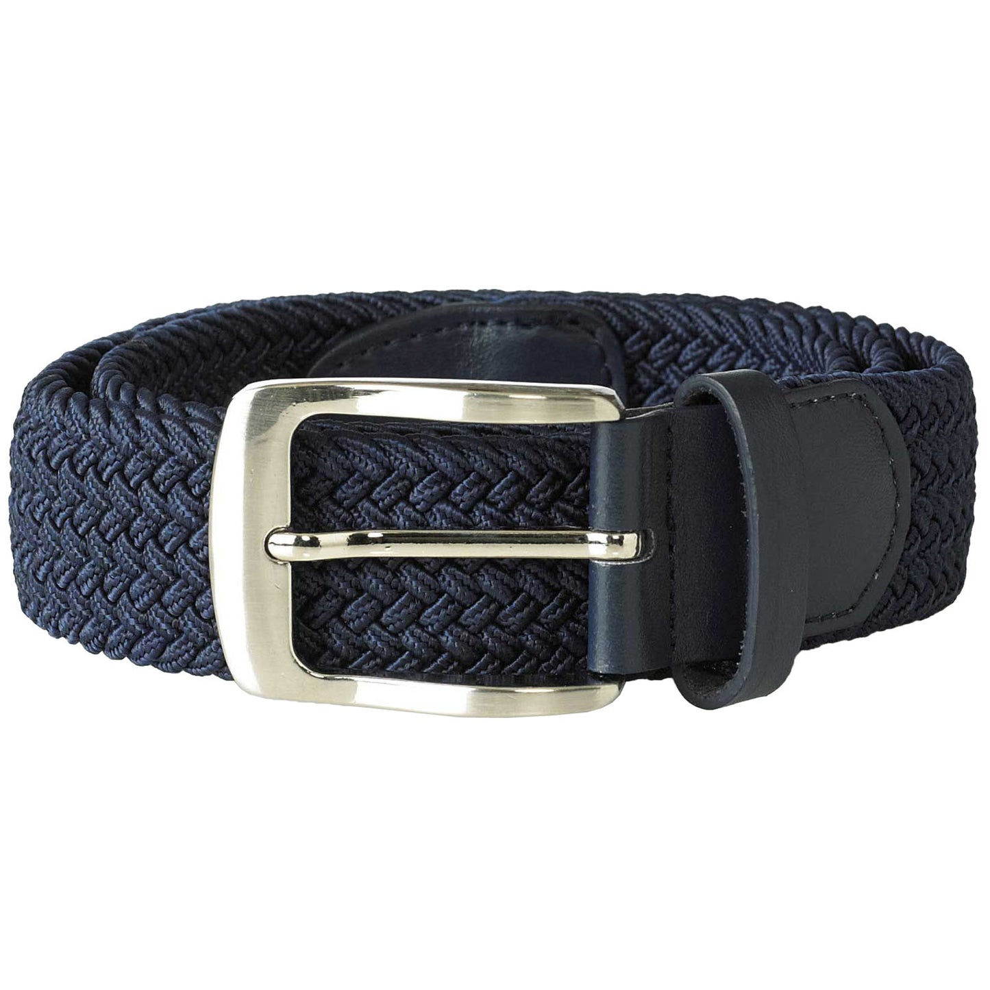 D555 Plus Size Dani Stretch Braided Belt Navy