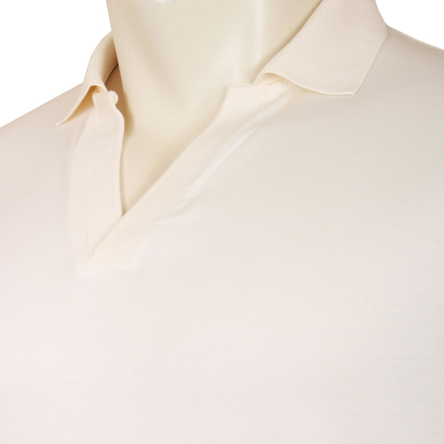 Studio A Plus Size Carl V-Neck Polo Off White
