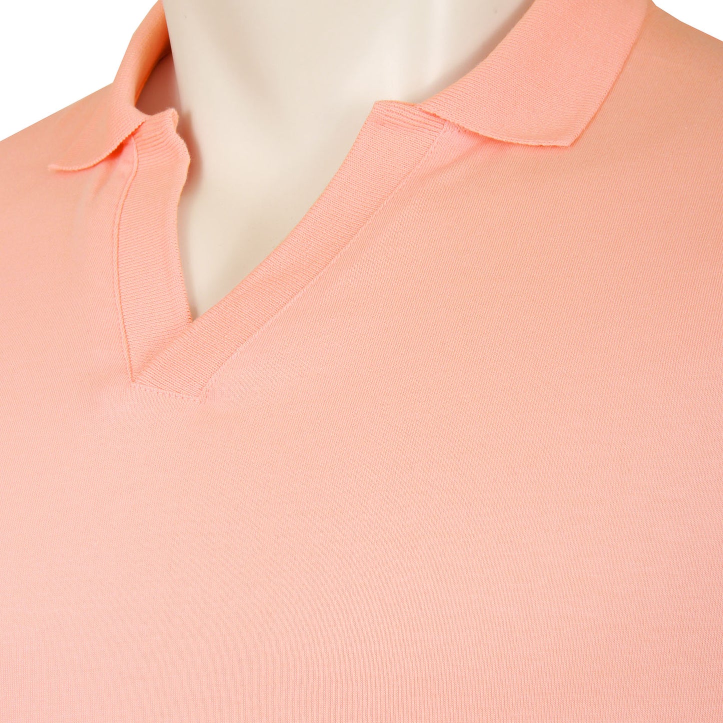 Studio A Plus Size Sean V-Neck Polo Peach