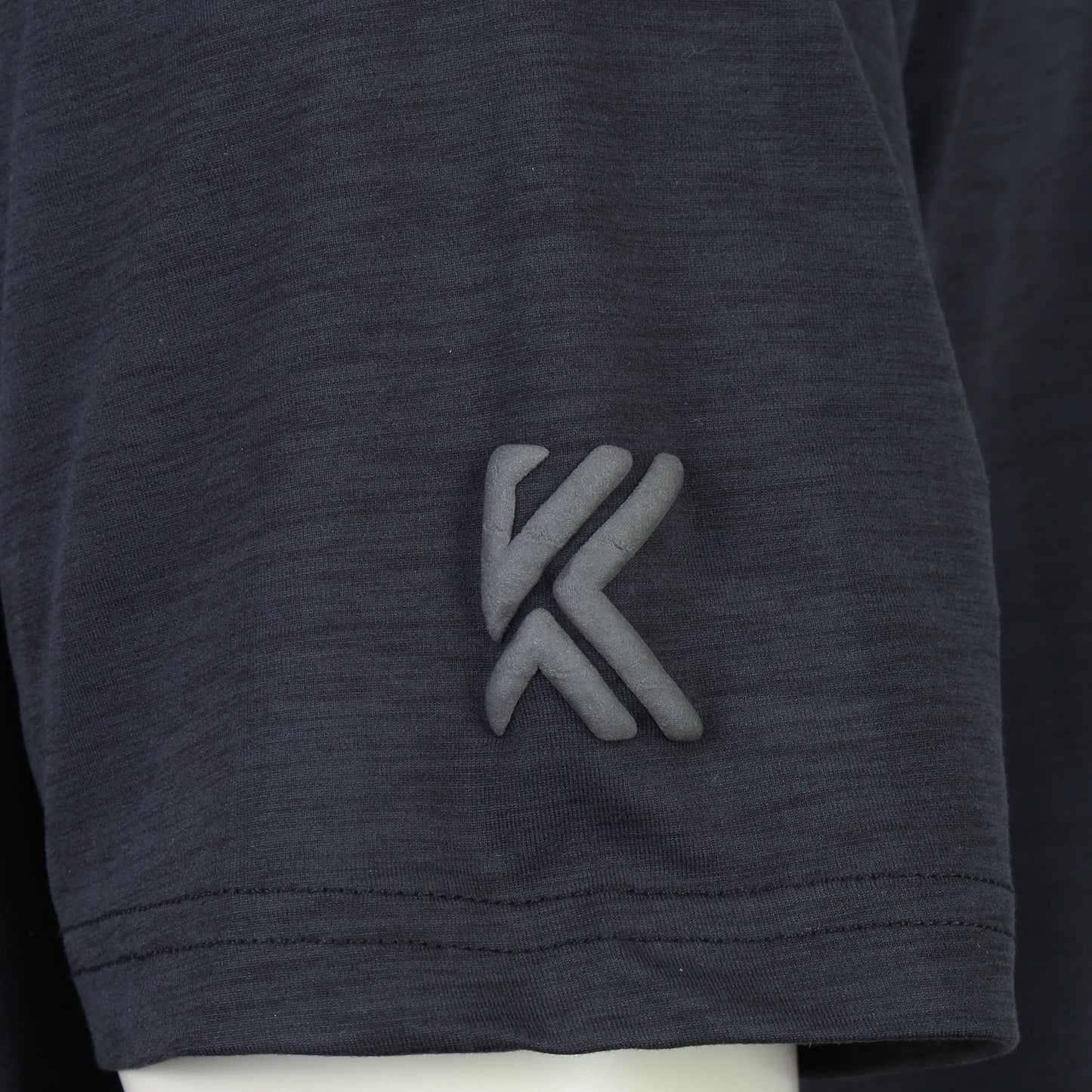 Kam Jeans Plus Size Ap001 Active Performance Marl T-Shirt Black