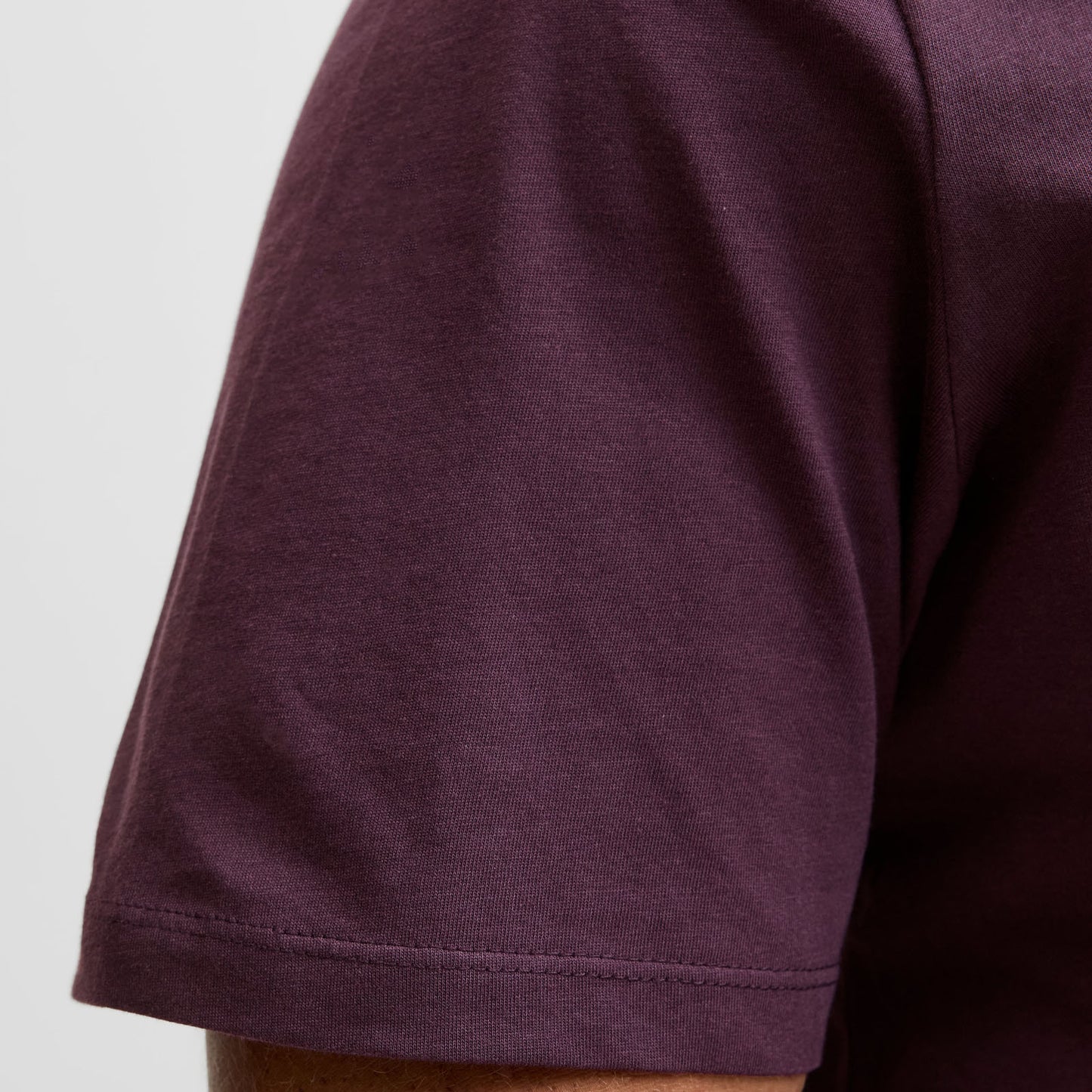Jack & Jones Plus Size Logo O-Neck Aw25 T-Shit Plum Perfect