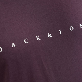 Jack & Jones Plus Size Star Crew T-Shirt Plum Perfect