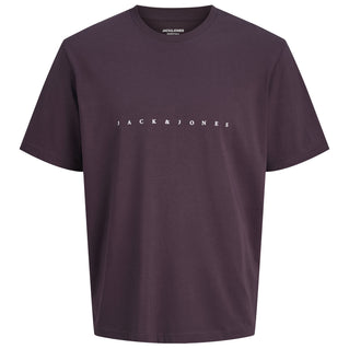 Jack & Jones Plus Size Star Crew T-Shirt Plum Perfect