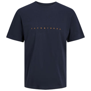 Jack & Jones Plus Size Star Crew T-Shirt Dark Navy