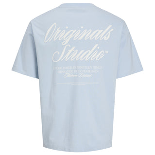 Jack & Jones Plus Size Norrebro Typo Back Print T-Shirt Skyway