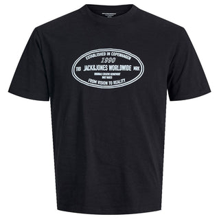 Jack & Jones Plus Size York Front T-Shirt Black