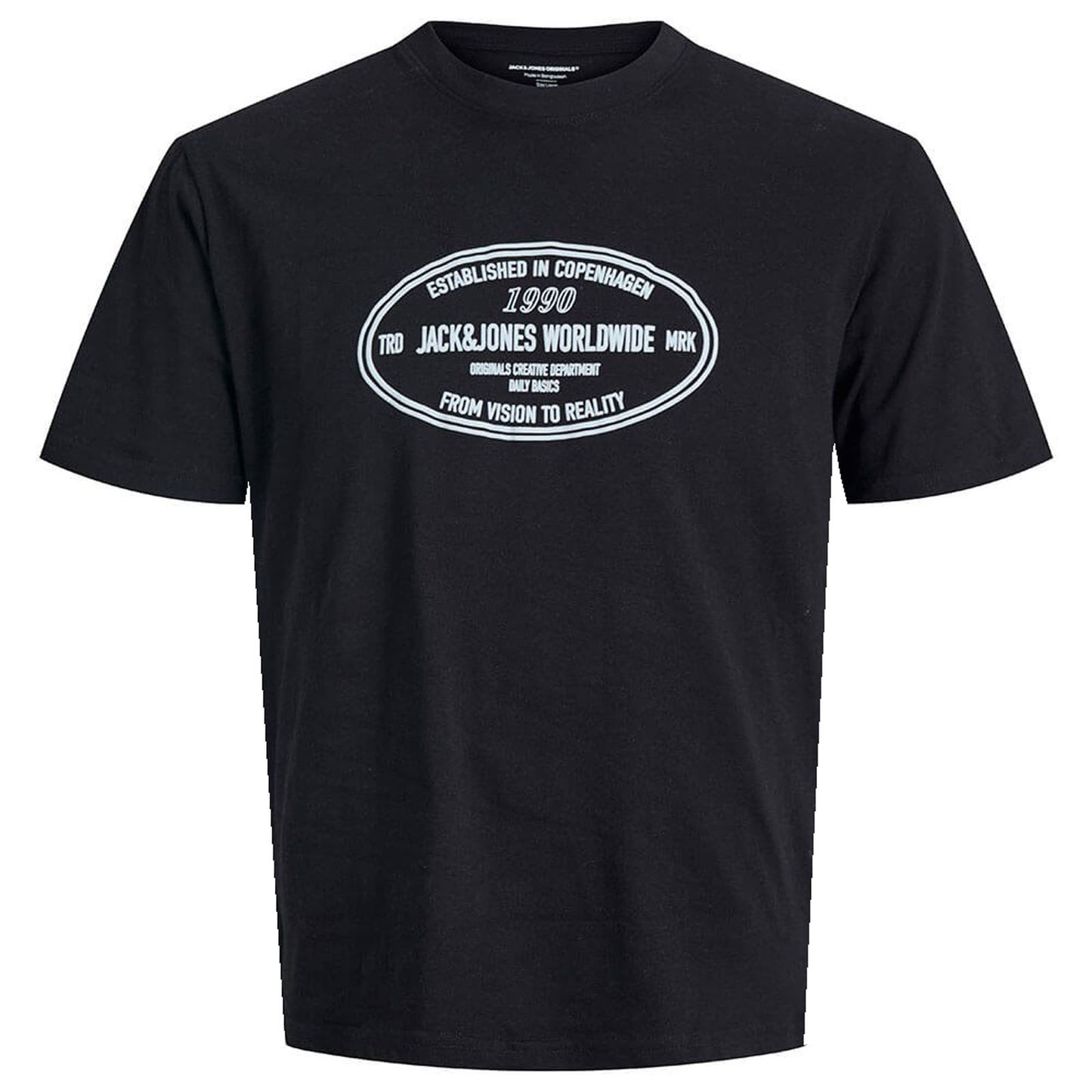 Jack & Jones Plus Size York Front T-Shirt Black
