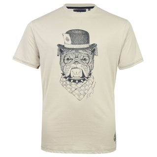Kam Jeans Plus Size Bulldog T-Shirt Abbey Stone