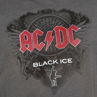 D555 Plus Size Clydebank Ac/Dc Black Ice T-Shirt Charcoal Marl