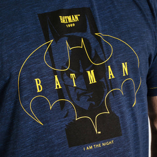 D555 Plus Size Burnley 1989 Batman T-Shirt Blue Reno