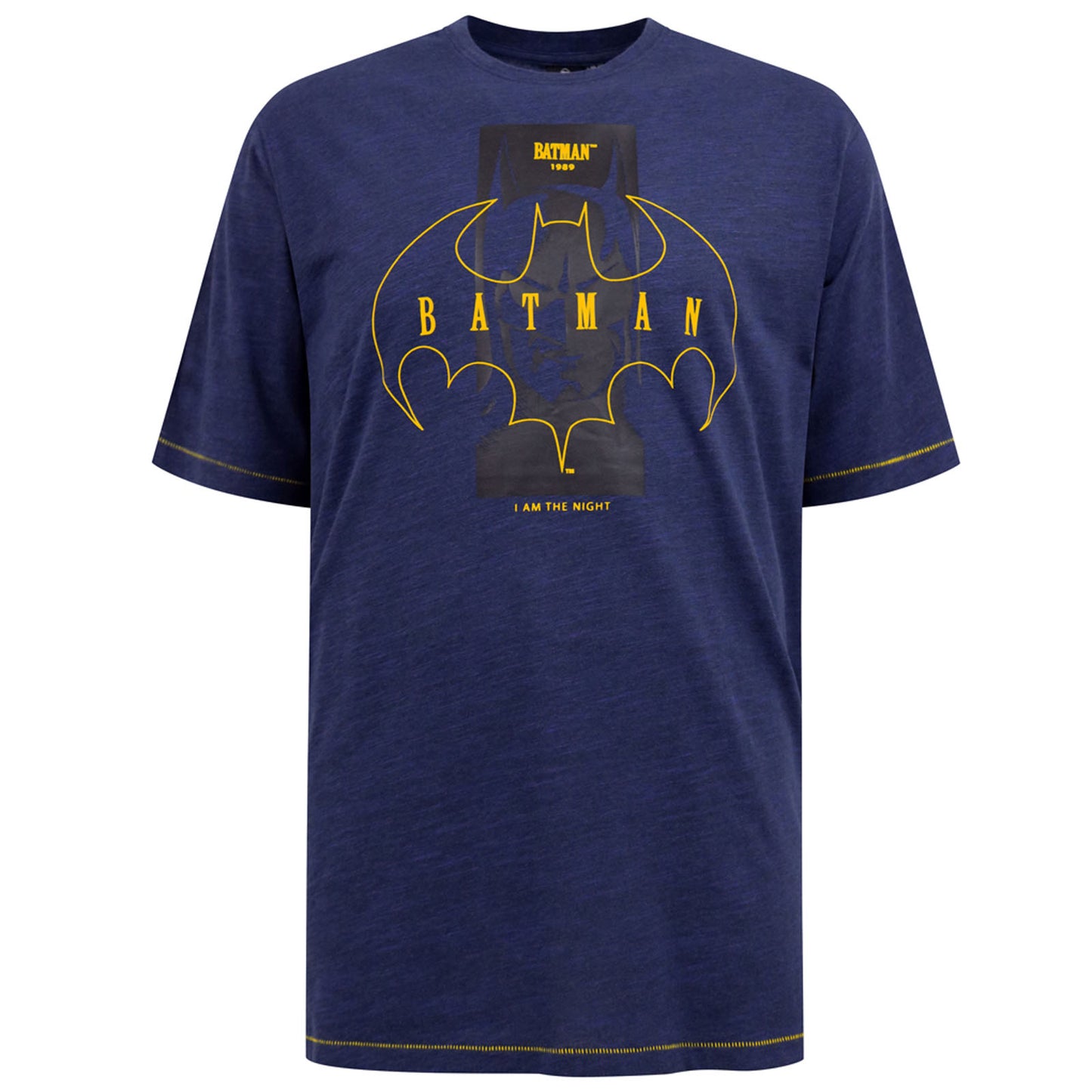 D555 Plus Size Burnley 1989 Batman T-Shirt Blue Reno
