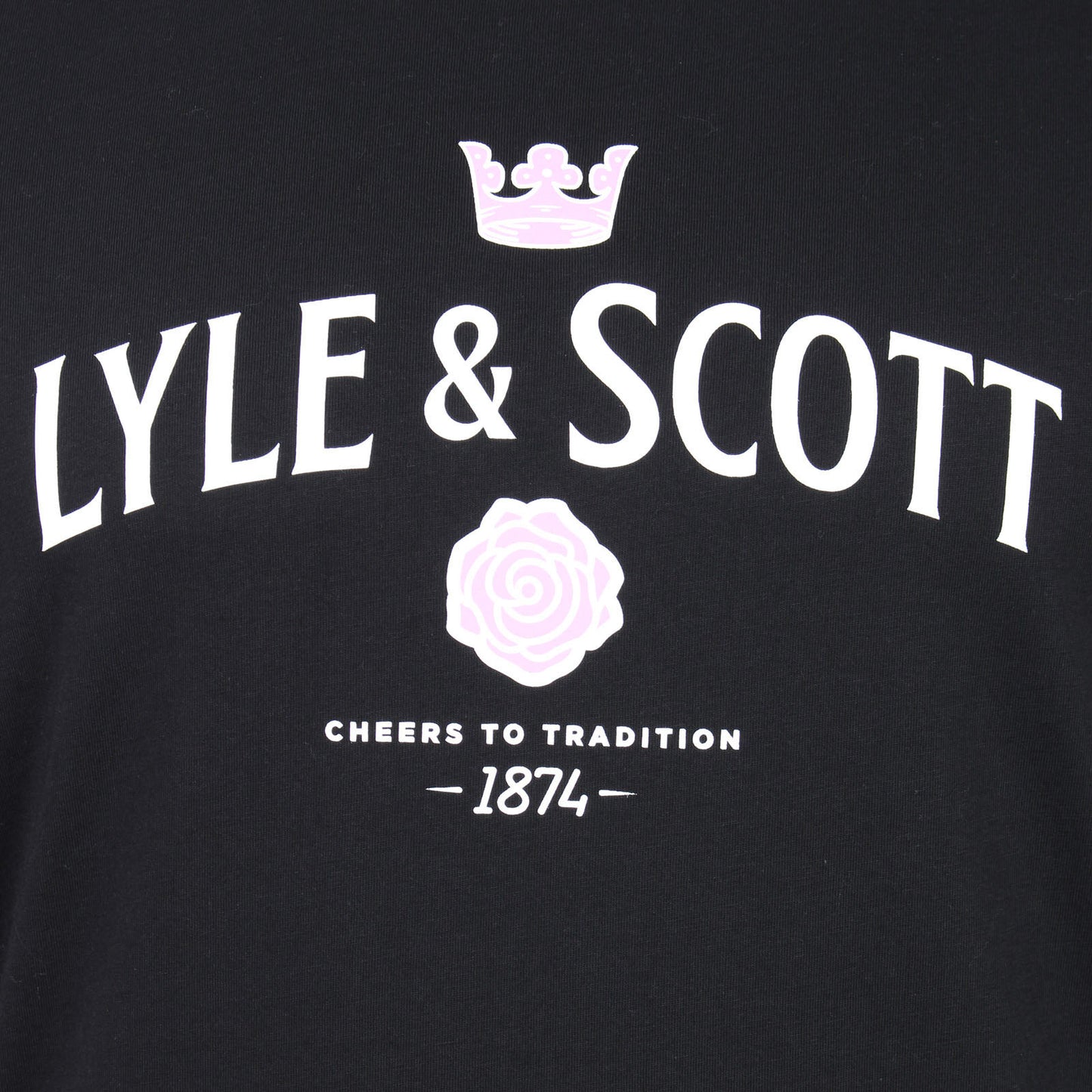 Lyle & Scott Plus Size Cheers To Tradition T-Shirt Jet Black
