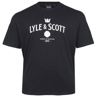 Lyle & Scott Plus Size Cheers To Tradition T-Shirt Jet Black