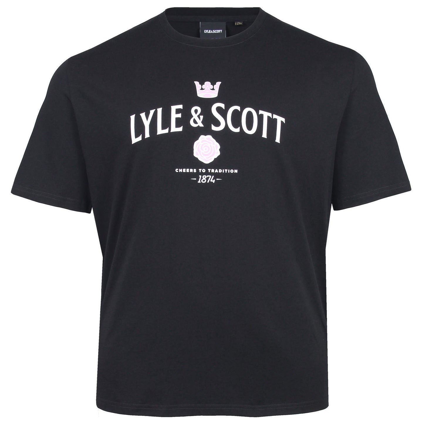 Lyle & Scott Plus Size Cheers To Tradition T-Shirt Jet Black