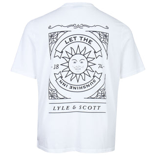 Lyle & Scott Plus Size Sunshine Inn Back Graphic T-Shirt White
