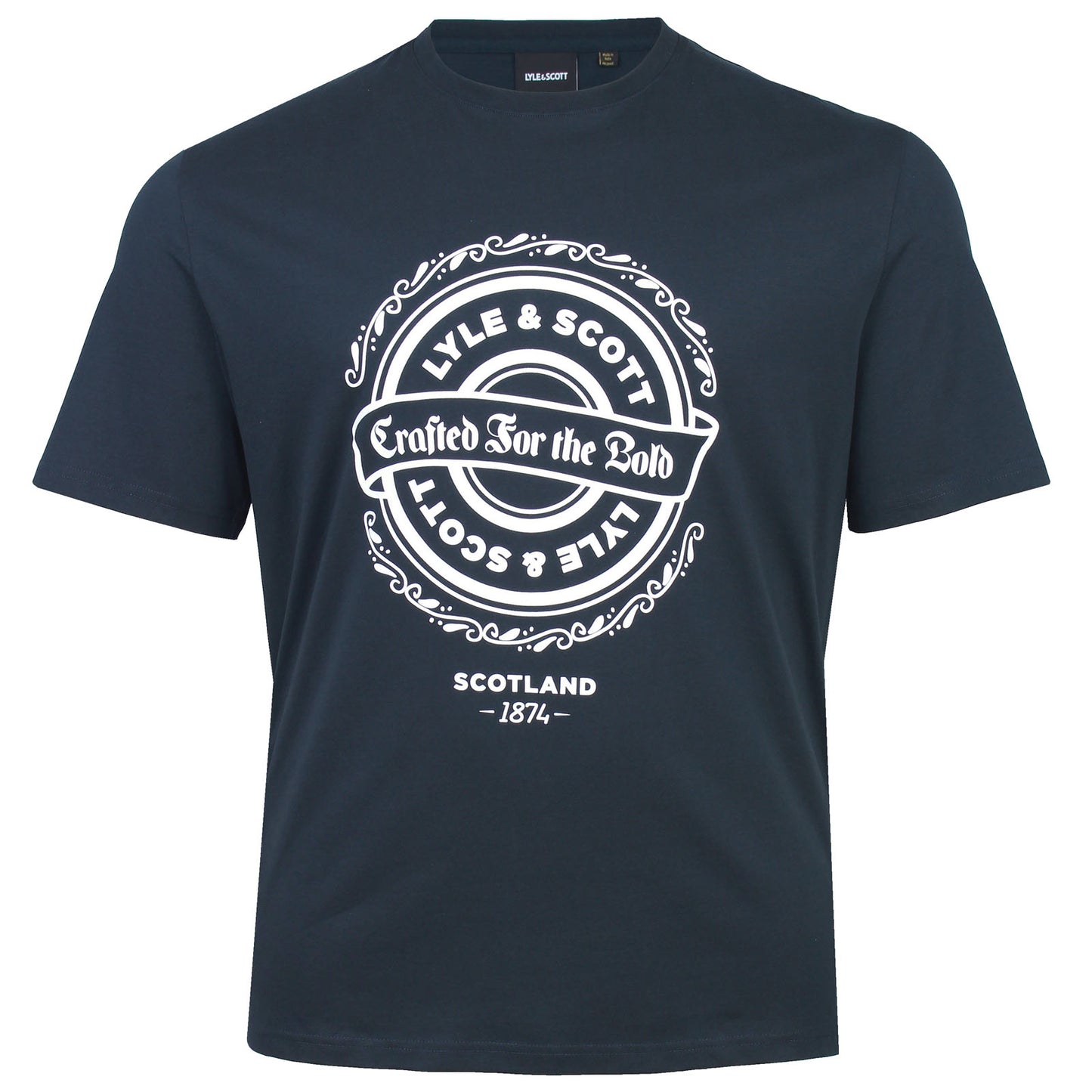 Lyle & Scott Plus Size Crafted For The Bold T-Shirt Dark Navy