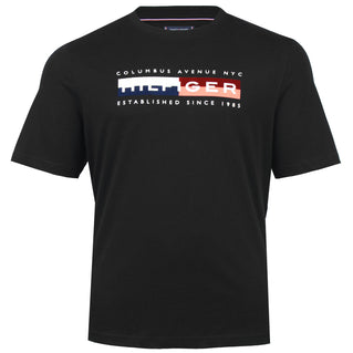 Tommy Hilfiger Plus Size Colour Block Graphic T-Shirt Black