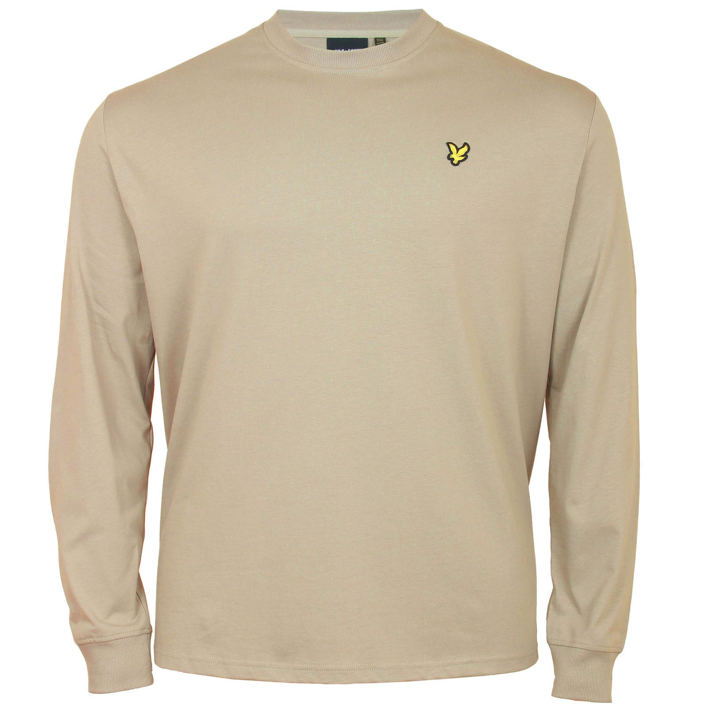 Lyle & Scott Plus Size Relaxed Long Sleeve T-Shirt Khaki Smoke