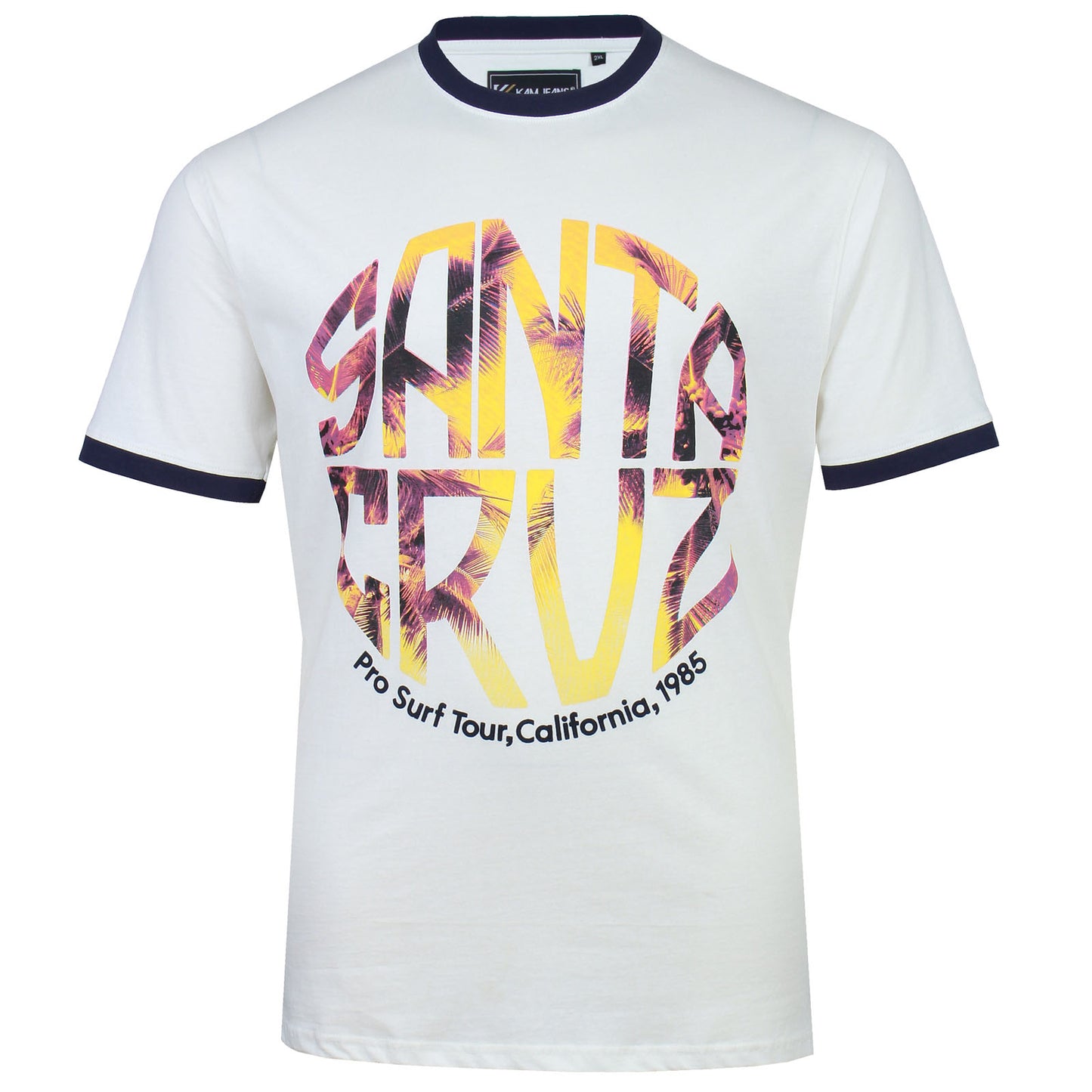 Kam Jeans Plus Size Santa Cruz T-Shirt Snow White