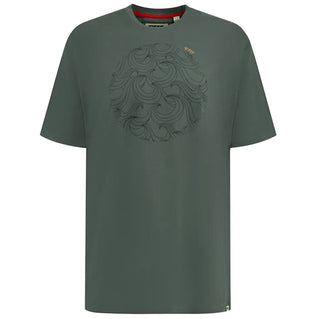 D555 Plus Size Poole Circle Wave T-Shirt Khaki