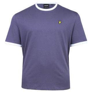 Lyle & Scott Plus Size Ringer T-Shirt Graystone