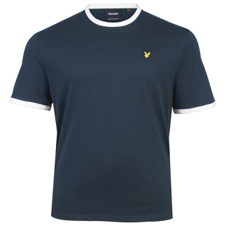Lyle & Scott Plus Size Ringer T-Shirt Dark Navy