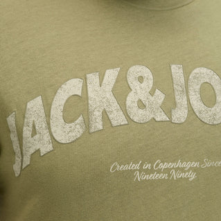 Jack & Jones Plus Size Almeria Bold Branding T-Shirt Cedar