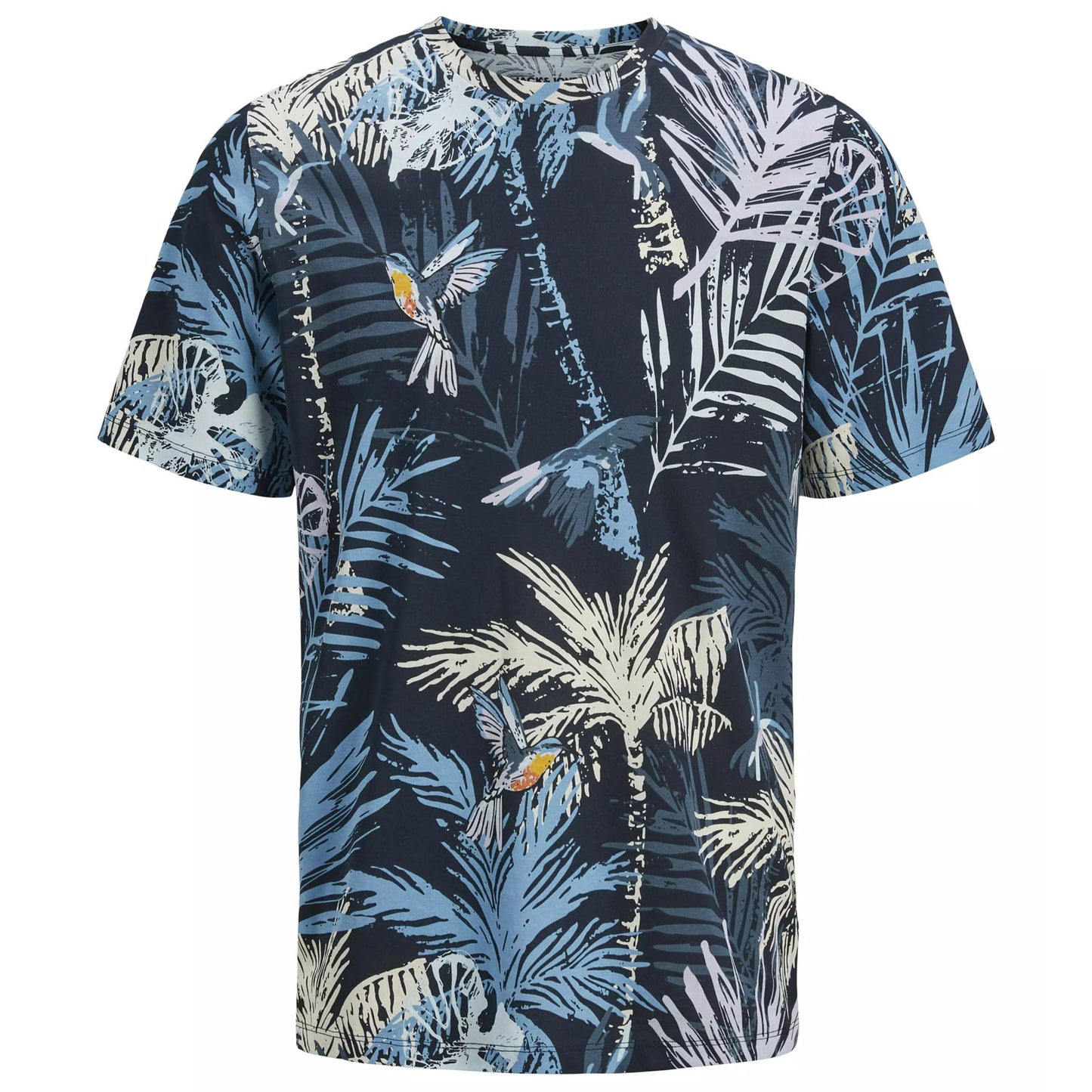 Jack & Jones Plus Size Hawaii Aop T-Shirt Sky Captain