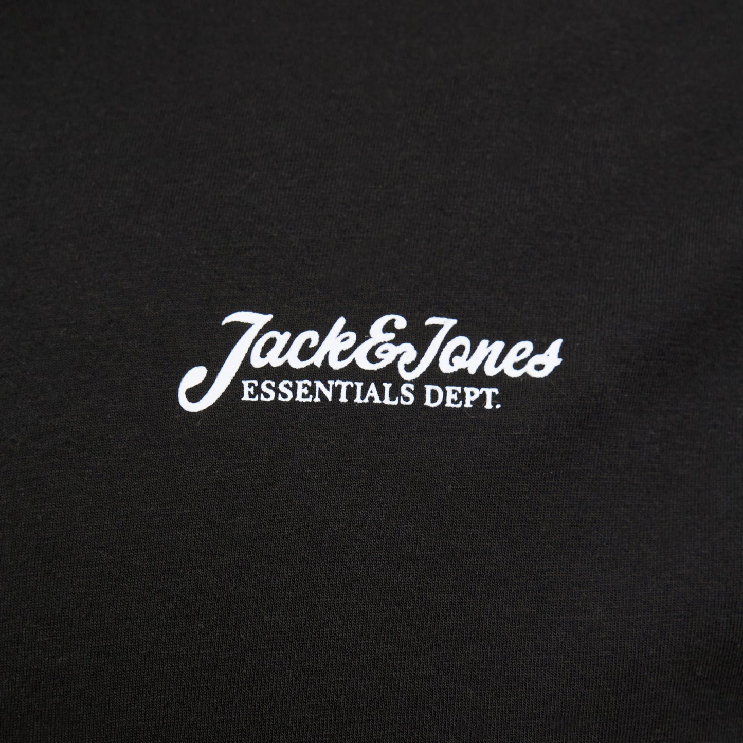 Jack & Jones Plus Size Beau Front Print T-Shirt Black
