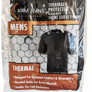 Kam Jeans Plus Size Thermal T-Shirt Black