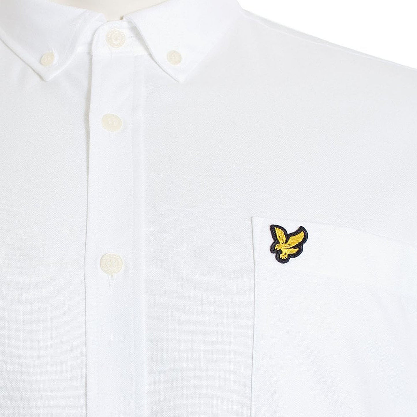 Lyle & Scott Plus Size Lightweight Oxford Long Sleeve Shirt White