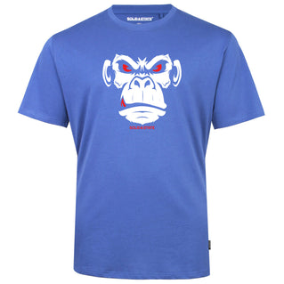 Solid State Plus Size Red Eye Monkey T-Shirt Blue