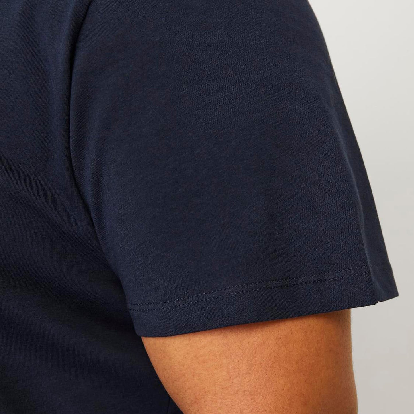 Jack & Jones Plus Size Caleb Varsity T-Shirt Navy Blazer