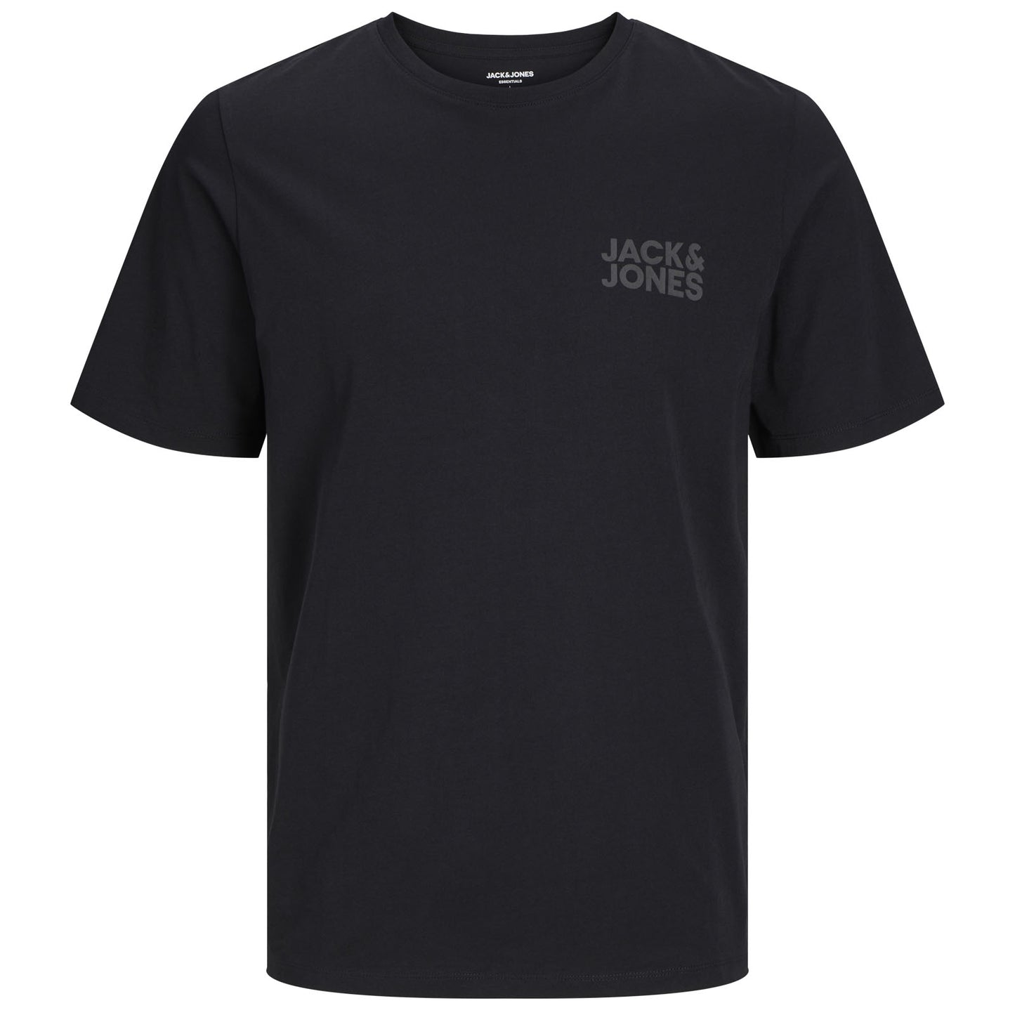 Jack & Jones Plus Size Corp Small Logo T-Shirt Black