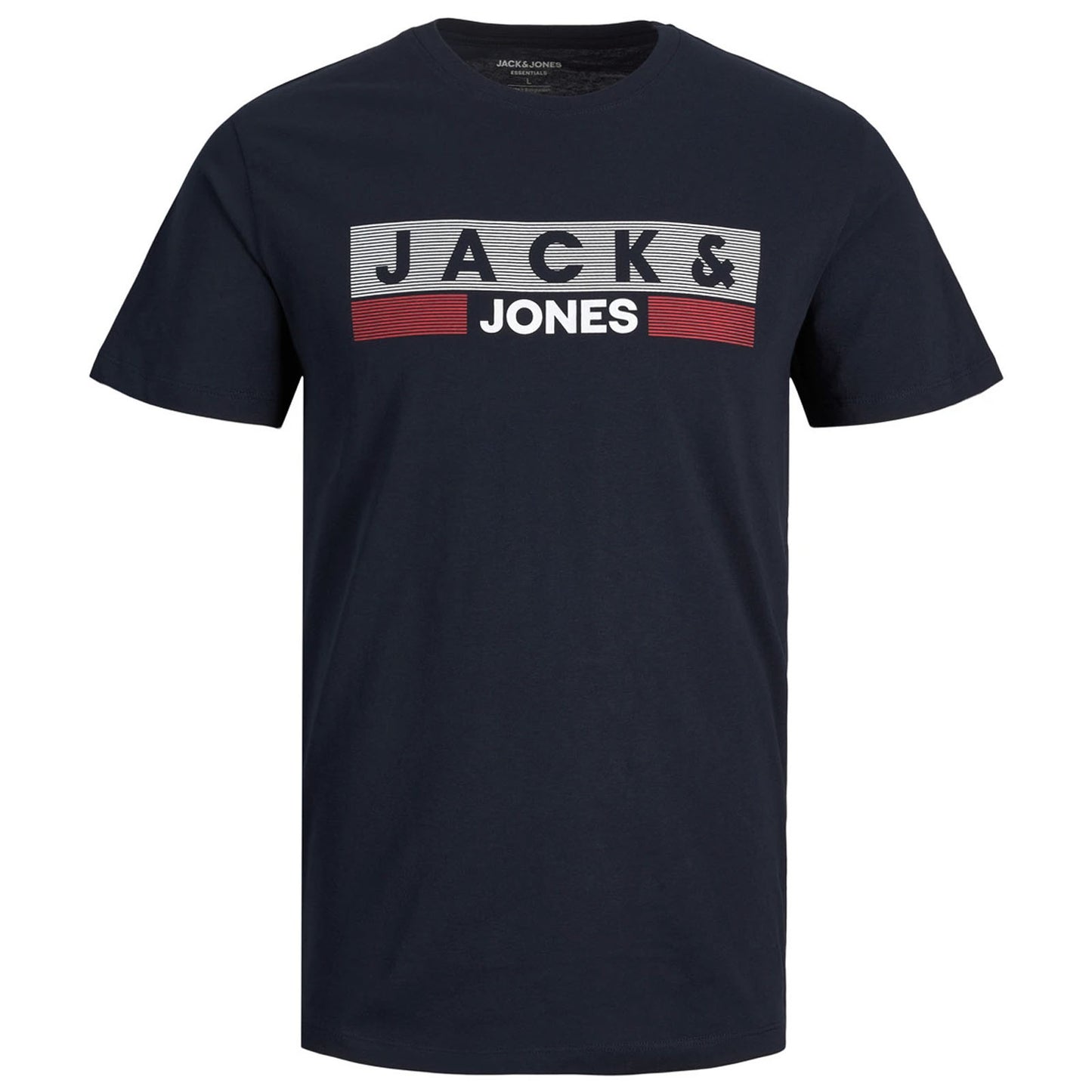 Jack & Jones Plus Size Corp Play Logo T-Shirt Navy Blazer