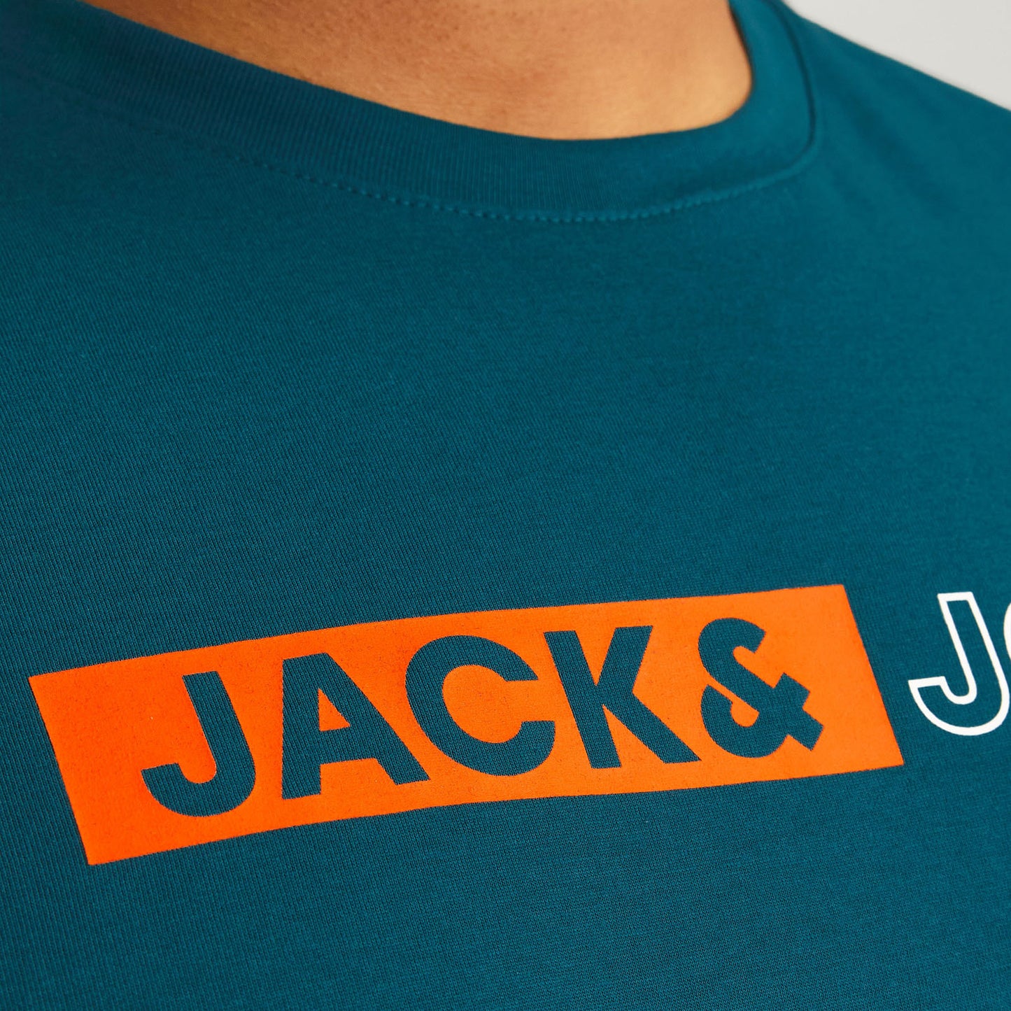 Jack & Jones Plus Size Corp Play Logo T-Shirt Deep Teal