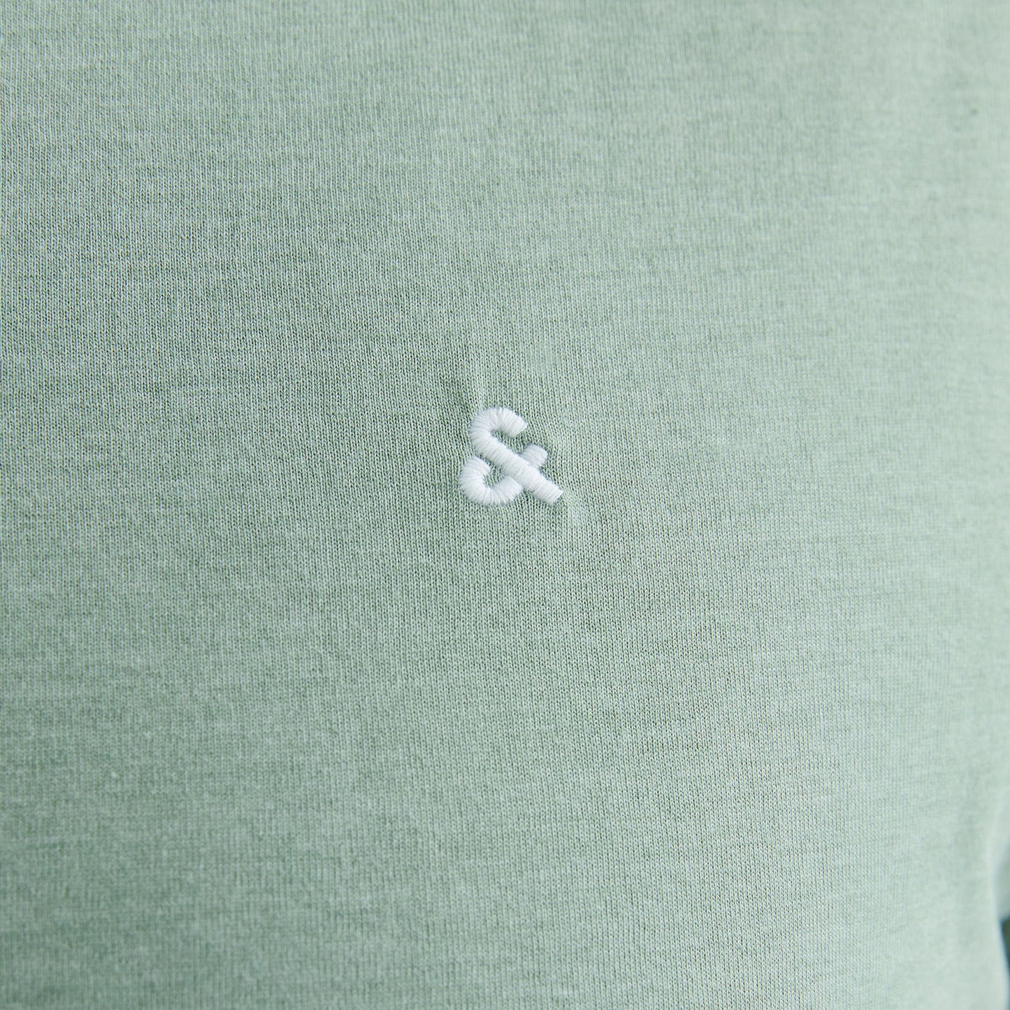 Jack & Jones Plus Size Paulos Plain T-Shirt Iceberg Green Melange