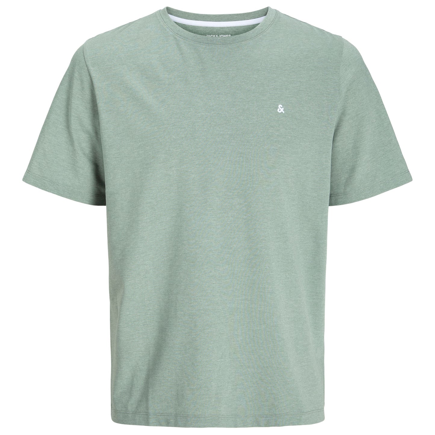 Jack & Jones Plus Size Paulos Plain T-Shirt Iceberg Green Melange